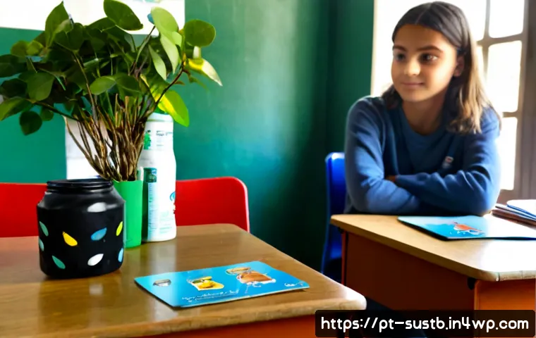 Home 17 어린이의 지속 가능성 인식 조사 - Photorealistic classroom sustainability survey scene in Portugal, diverse elementary school children...